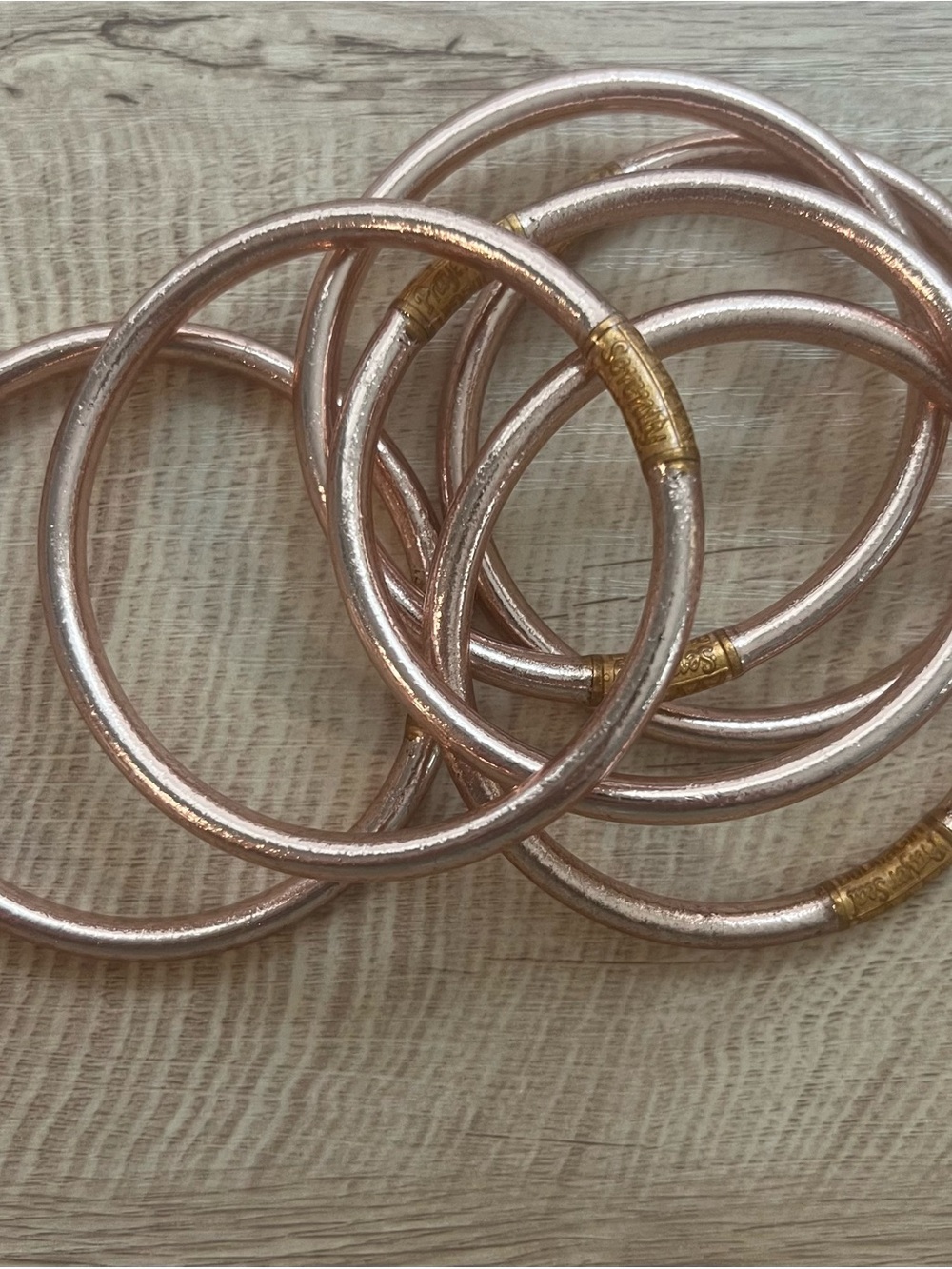 BuDhaGirl Champagne All Weather Bangles Set of 6